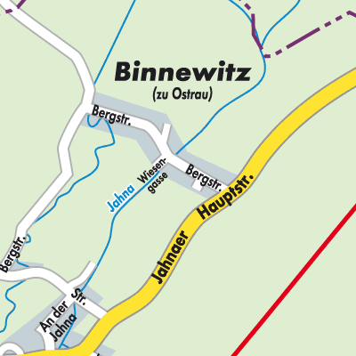 Stadtplan Binnewitz