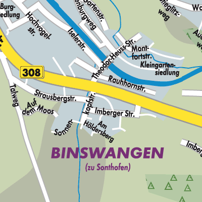 Stadtplan Binswangen