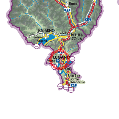 Landkarte Bioggio