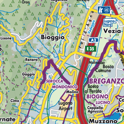 Übersichtsplan Bioggio
