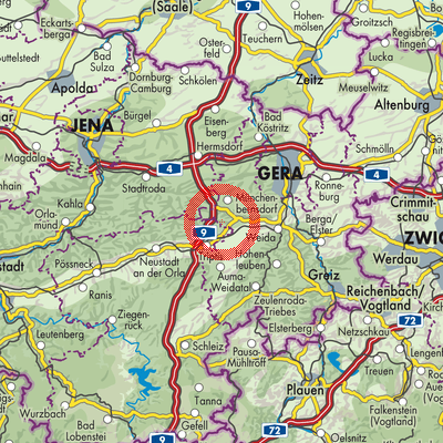 Landkarte Birkhausen