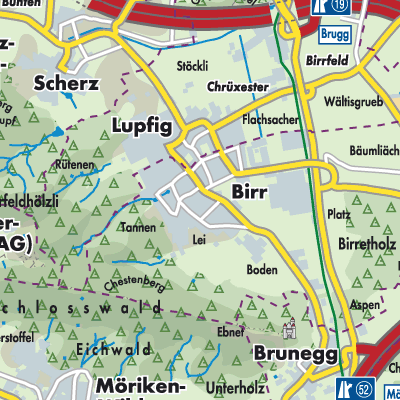 Birr - Stadtpläne und Landkarten