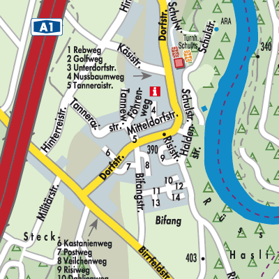 Stadtplan Birrhard