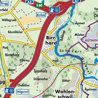 Übersichtsplan Birrhard