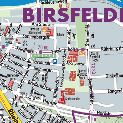 Stadtplan Birsfelden