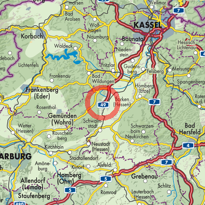 Landkarte Bischhausen