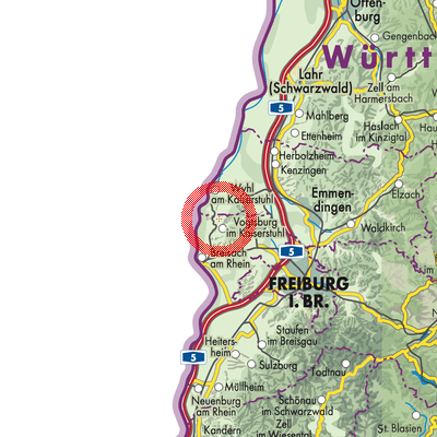 Landkarte Bischoffingen