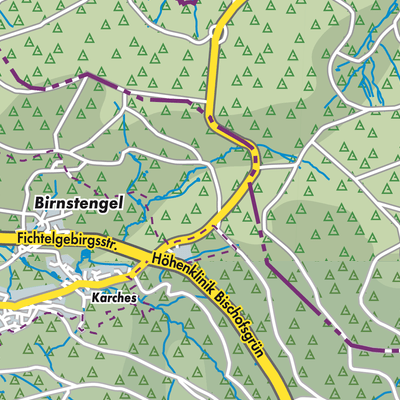 Übersichtsplan Bischofsgrüner Forst