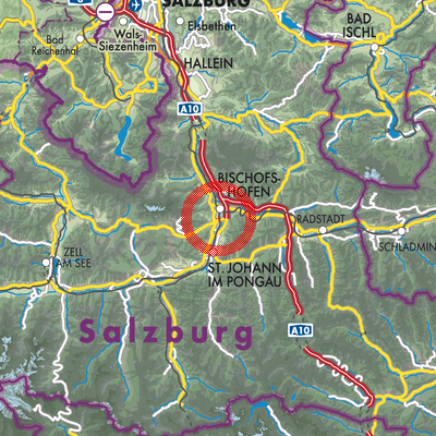 Landkarte Bischofshofen