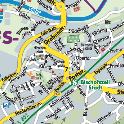 Stadtplan Bischofszell