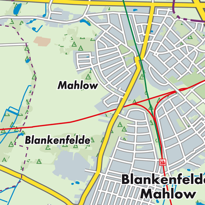 Übersichtsplan Blankenfelde-Mahlow