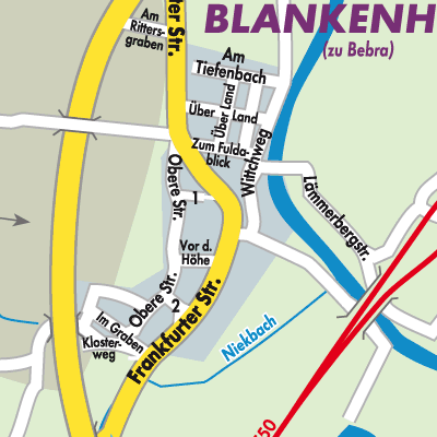 Stadtplan Blankenheim