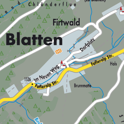 Stadtplan Blatten