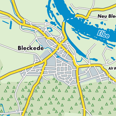 Übersichtsplan Bleckede