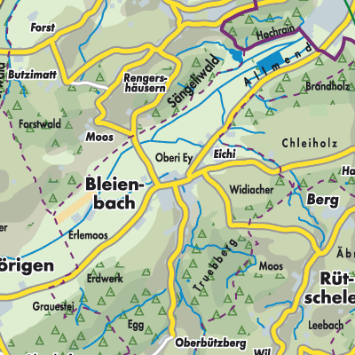 Übersichtsplan Bleienbach