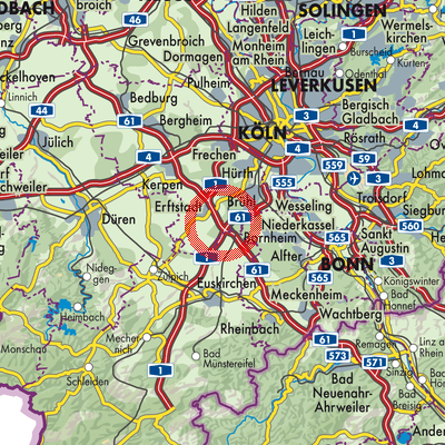 Landkarte Bliesheim