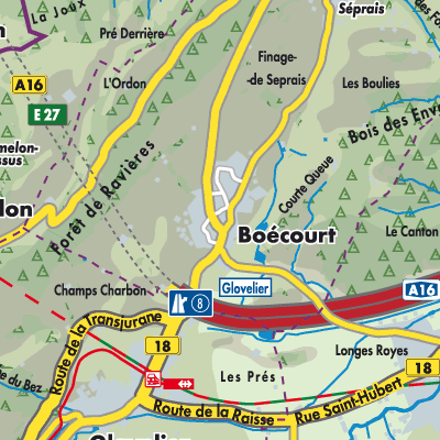 Übersichtsplan Boécourt