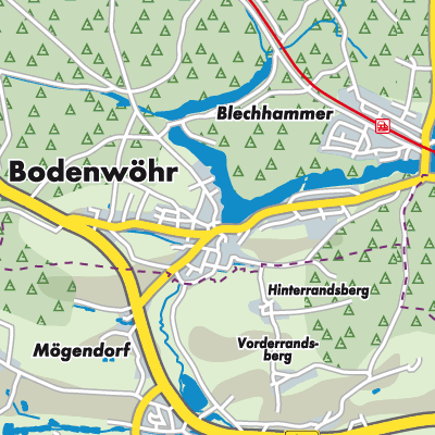 Übersichtsplan Bodenwöhr