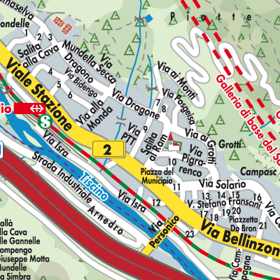 Stadtplan Bodio