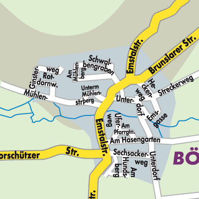 Stadtplan Böddiger