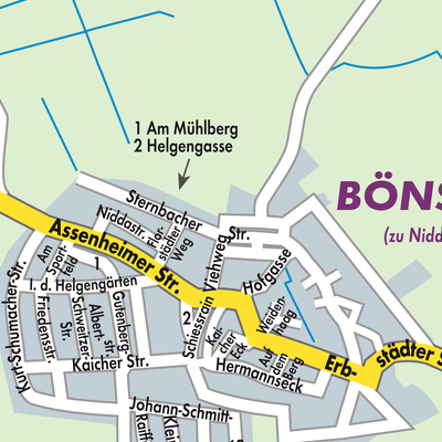 Stadtplan Bönstadt