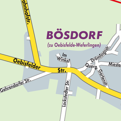 Stadtplan Bösdorf