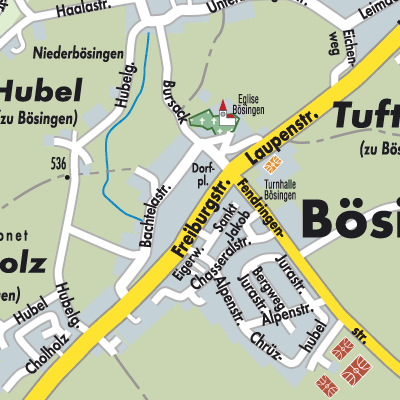 Stadtplan Bösingen