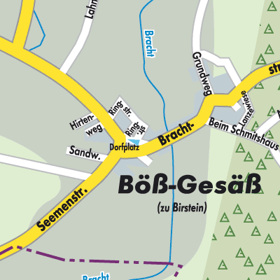 Stadtplan Böß-Gesäß