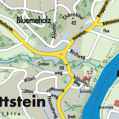 Stadtplan Böttstein
