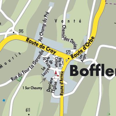 Stadtplan Bofflens