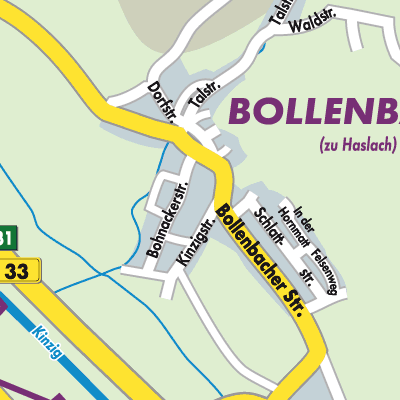 Stadtplan Bollenbach