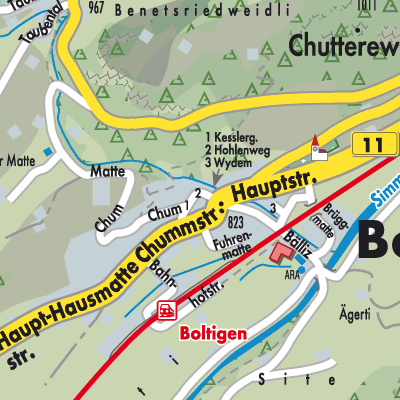 Stadtplan Boltigen
