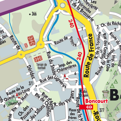 Stadtplan Boncourt