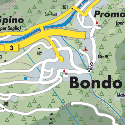 Stadtplan Bondo