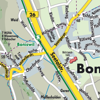 Stadtplan Boniswil