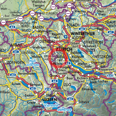 Landkarte Bonstetten