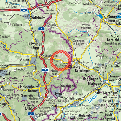 Landkarte Bopfingen