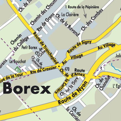 Stadtplan Borex