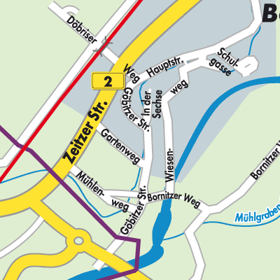 Stadtplan Bornitz