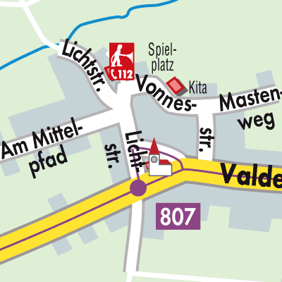 Stadtplan Borr
