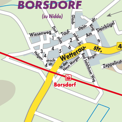 Stadtplan Borsdorf