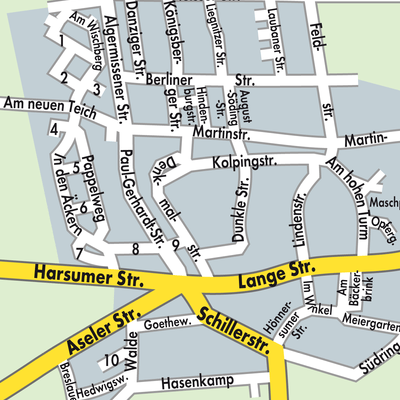 Stadtplan Borsum