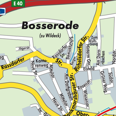 Stadtplan Bosserode