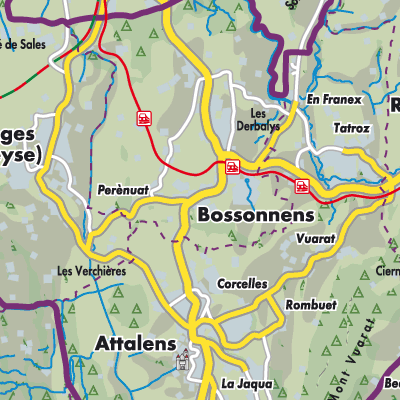 Übersichtsplan Bossonnens