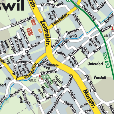 Stadtplan Boswil