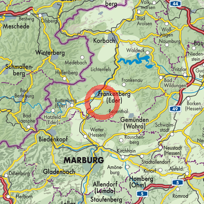 Landkarte Bottendorf