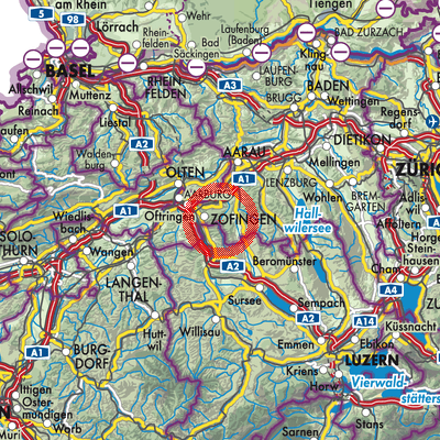 Landkarte Bottenwil