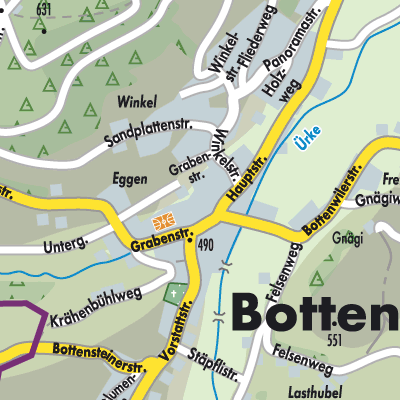 Stadtplan Bottenwil