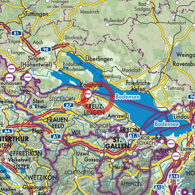 Landkarte Bottighofen