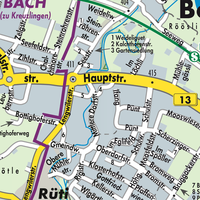 Stadtplan Bottighofen